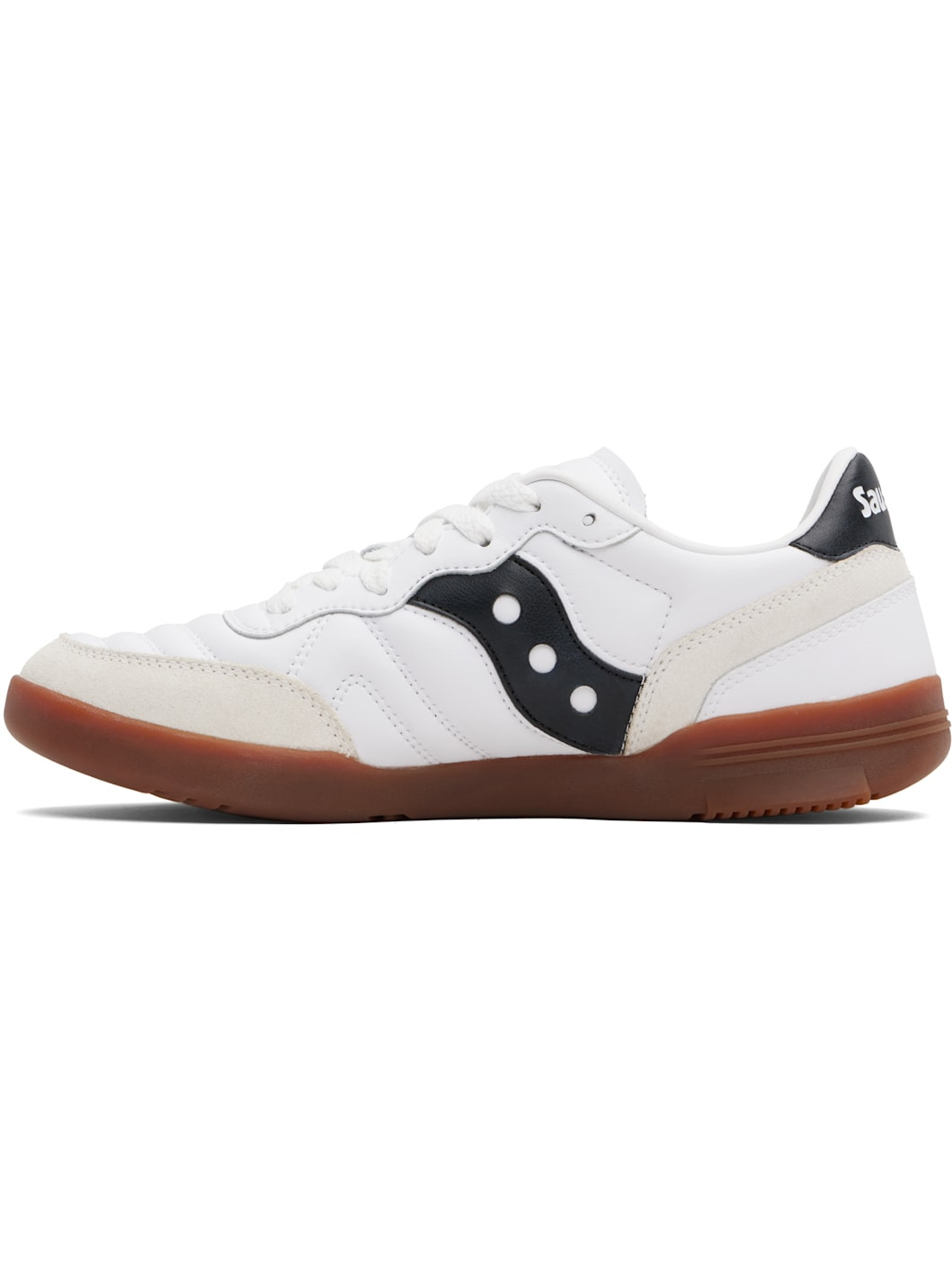 White & Off-White 586i Leather Sneakers - 3