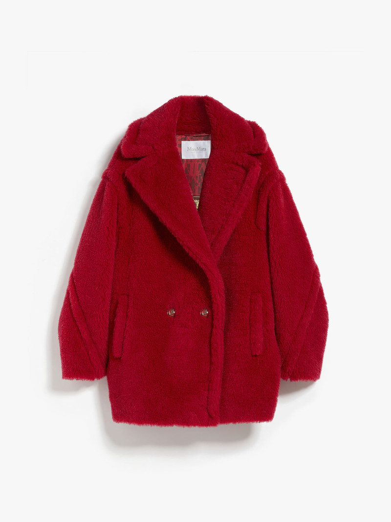 FRAIS Short Teddy Bear Icon Coat in alpaca and wool 1