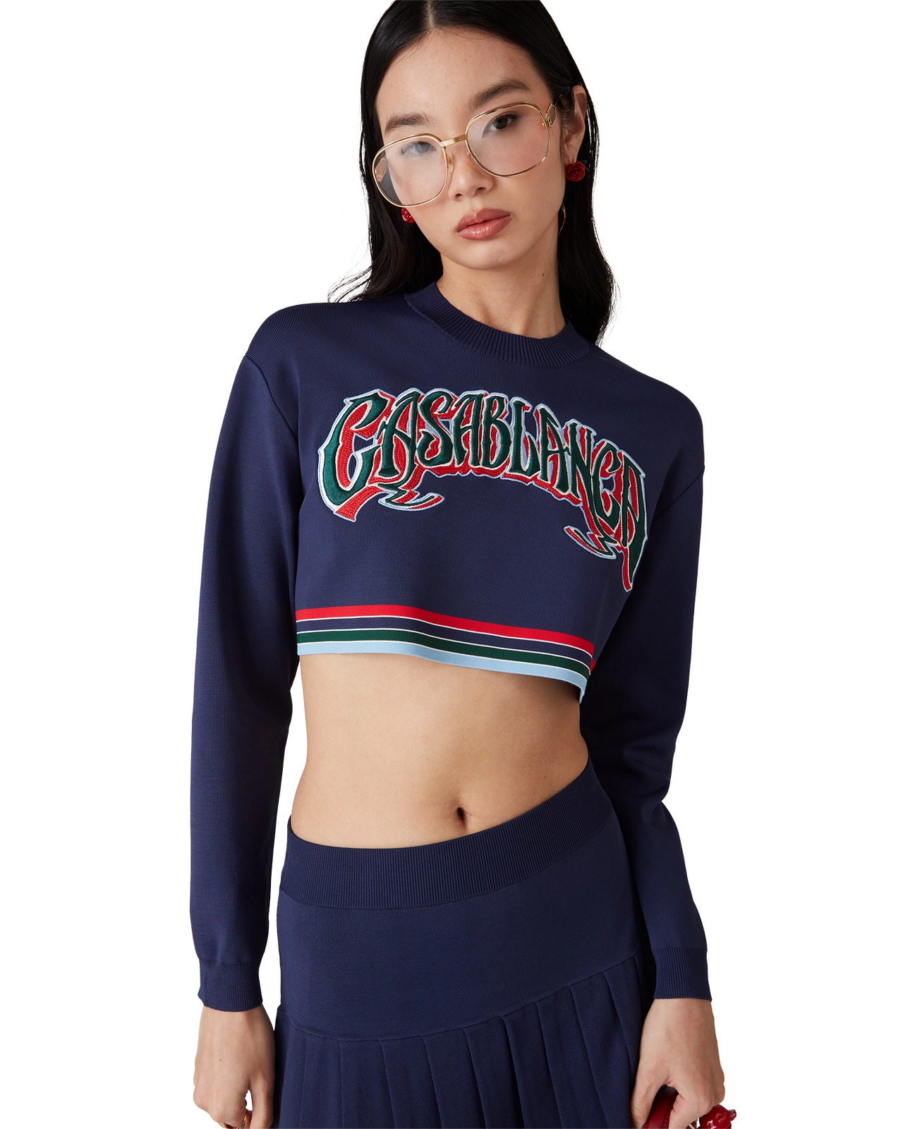 Baseball Cropped Jumper | Casablanca Paris - 4