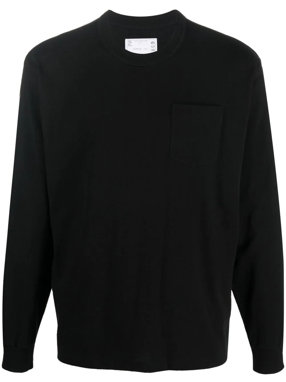 long-sleeve patch-pocket T-shirt - 1