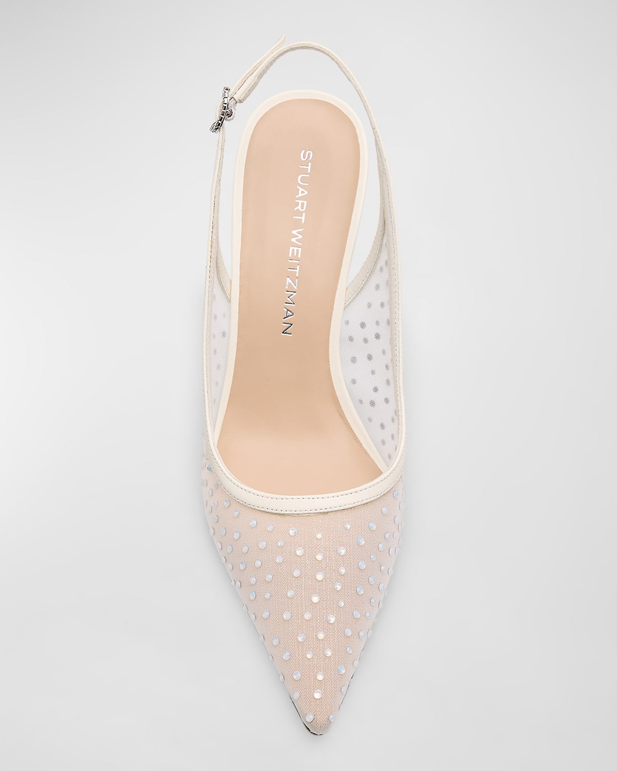 Emilia Crystal Mesh Slingback Pumps - 5