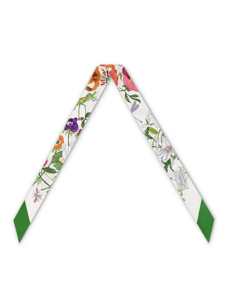 Gucci Women Printed Silk Ribbon - 1