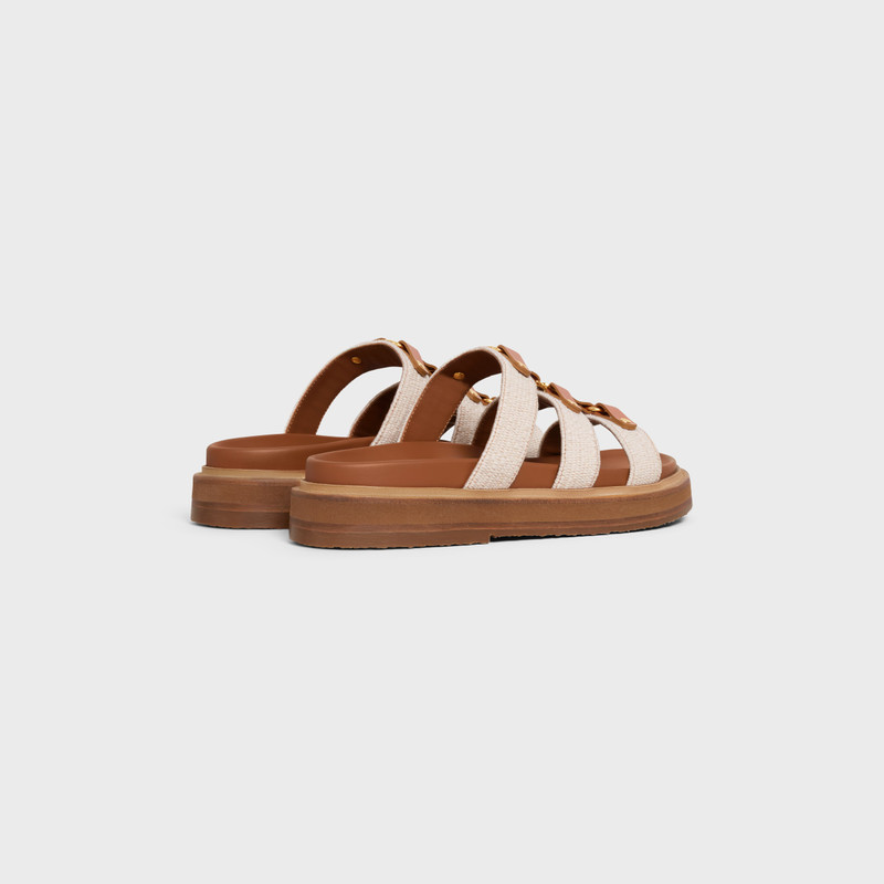 CELINE CELINE - TIPPI SLIDE in CANVAS & CALFSKIN outlook