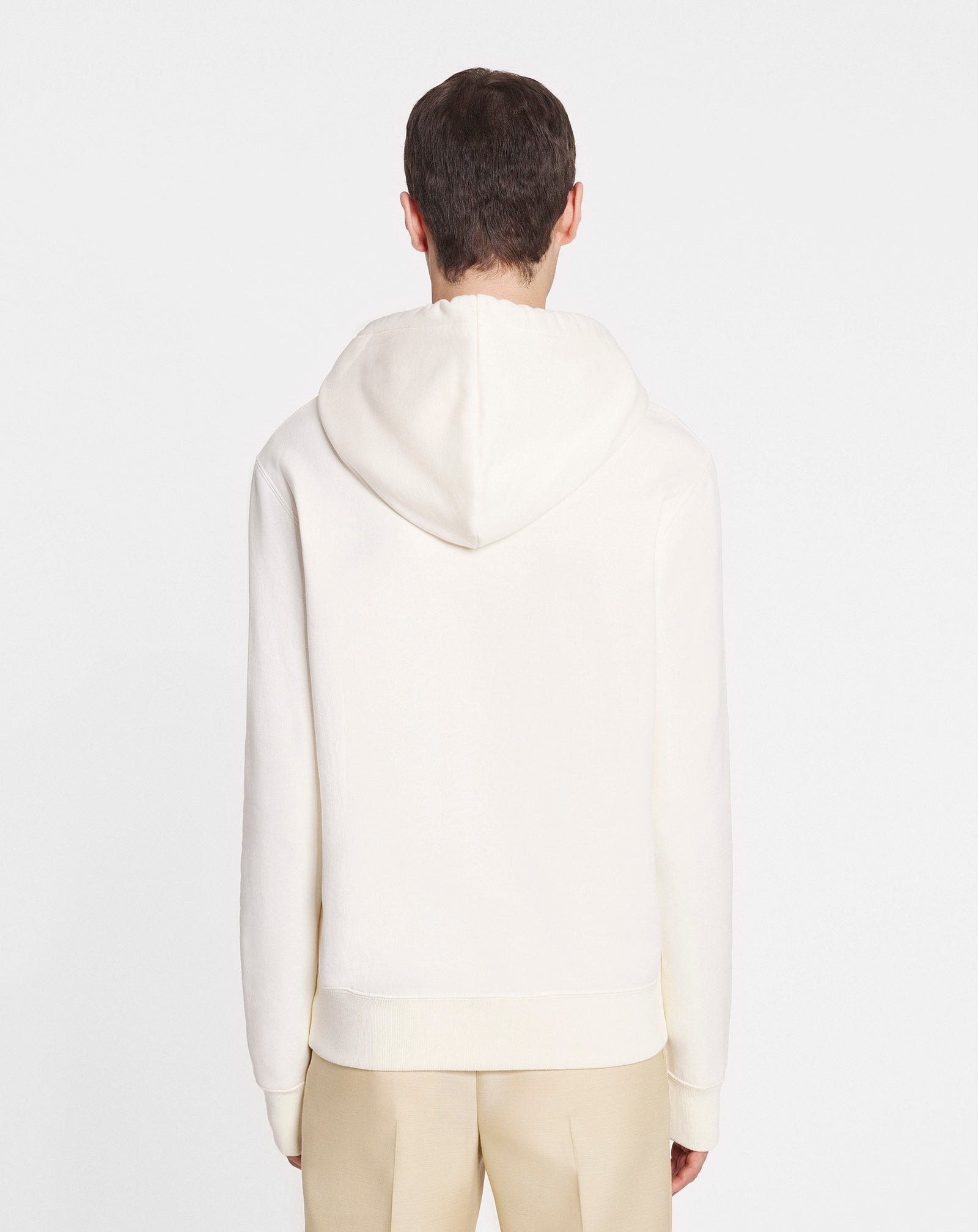 EMBROIDERED LANVIN CURB LACE HOODIE - 5