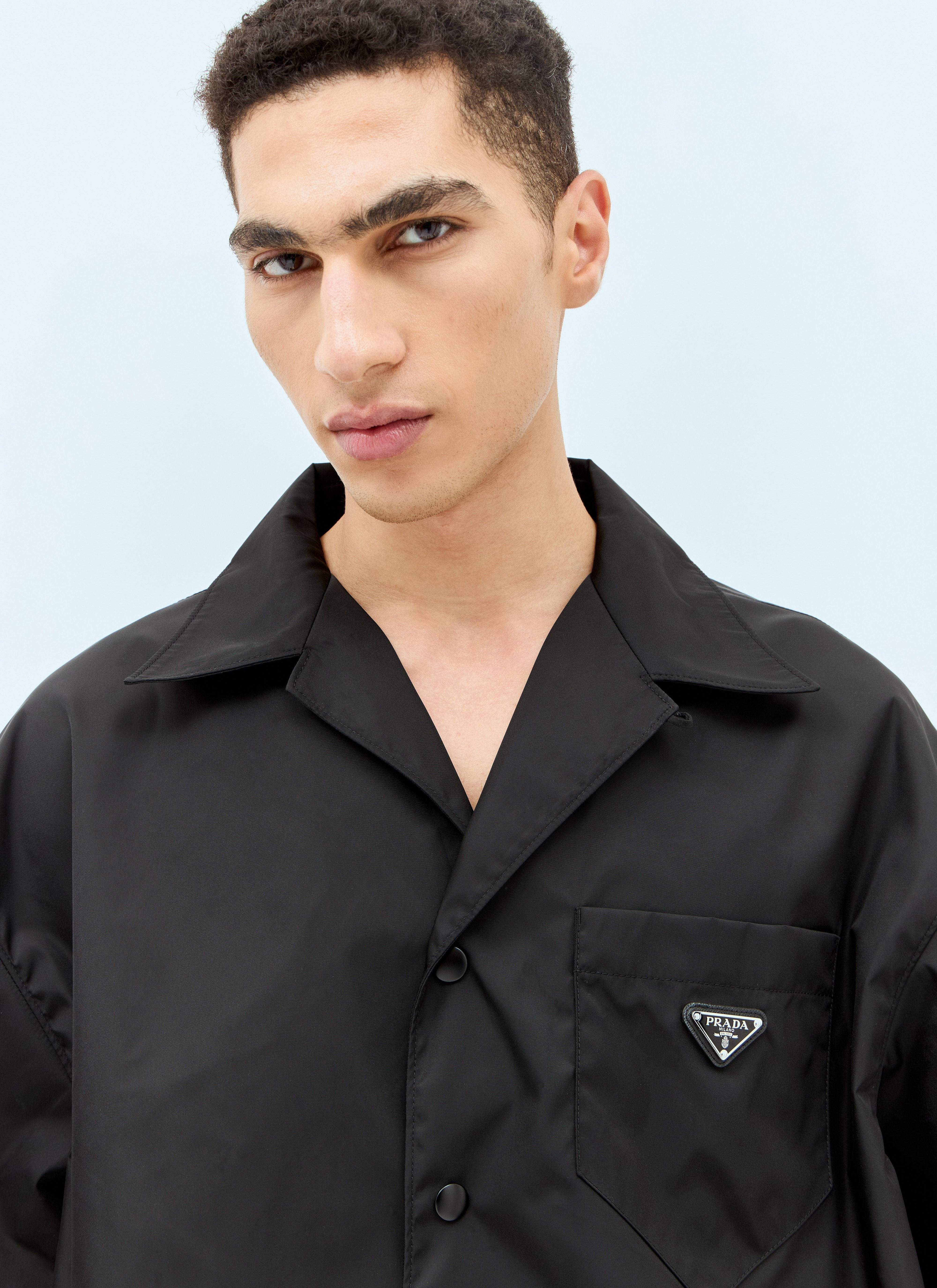 Prada Men Re-Nylon Short Sleeved Shirt - 4