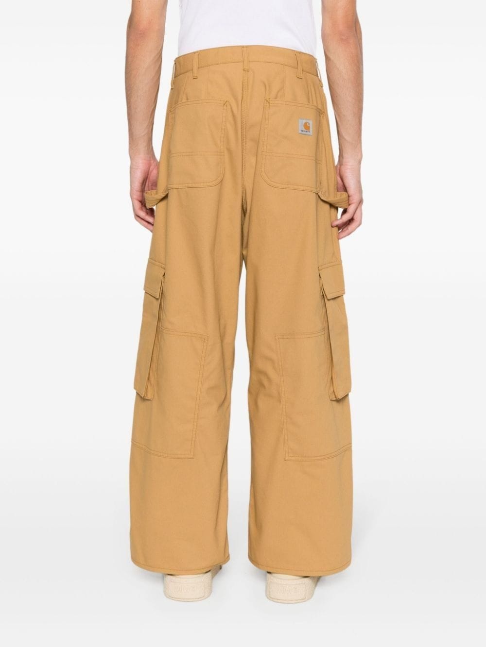 straight-leg cargo trousers - 4