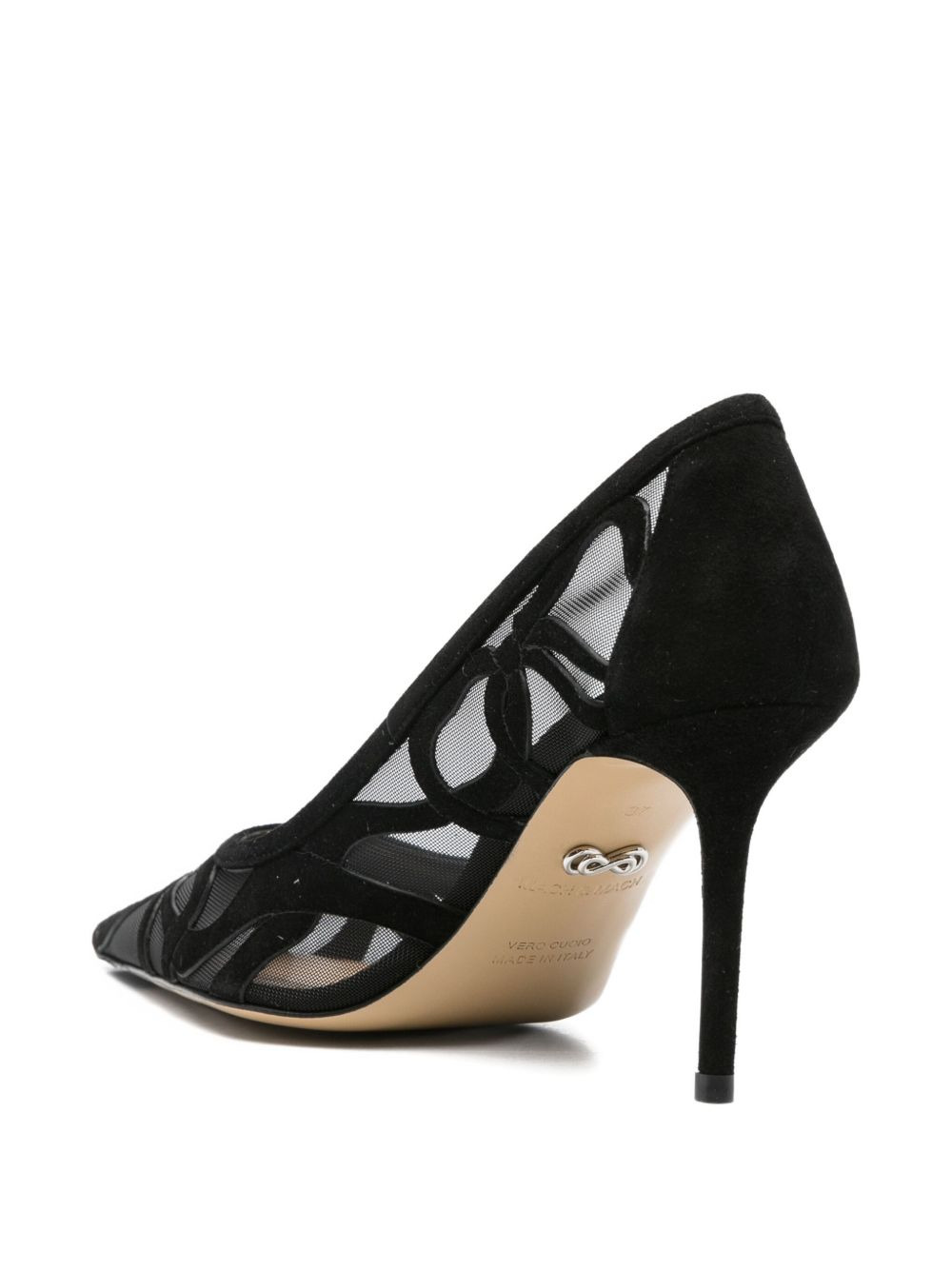 85mm pointed-toe mesh pumps - 3