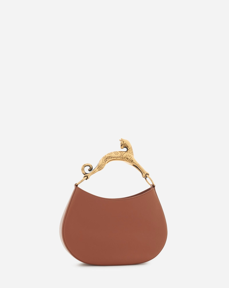 LEATHER HOBO CAT BAG SM 4