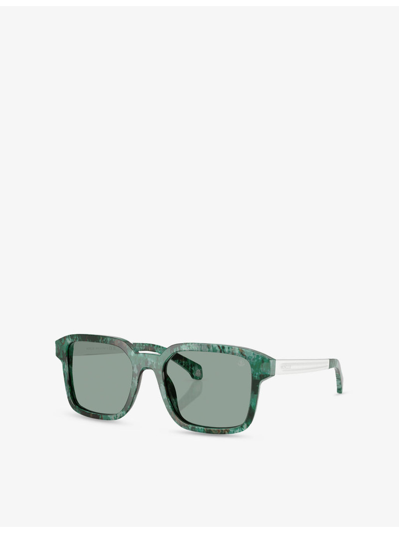Moncler ME6006 Quaderna Square-Frame Acetate Sunglasses outlook