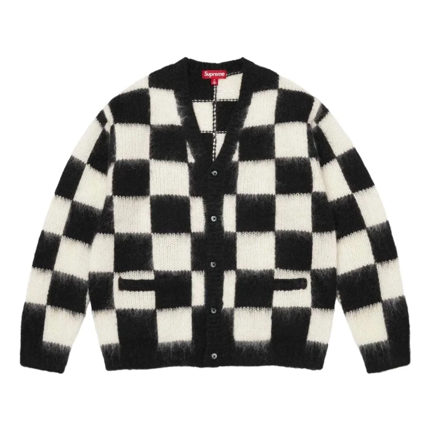 Supreme SS26 Checkerboard Cardigan 'Black' SUP-SS26-307-BLK - 1