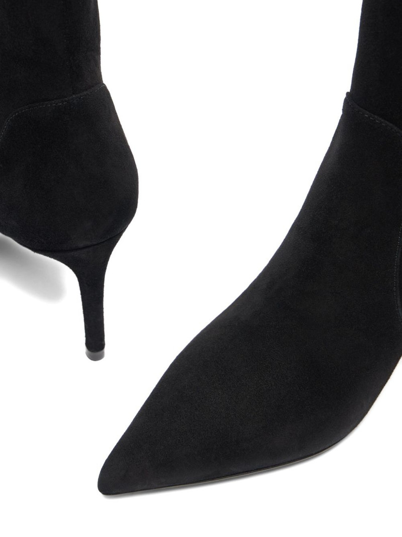 75mm Stuart Power zip-detail pointed-toe boots 3