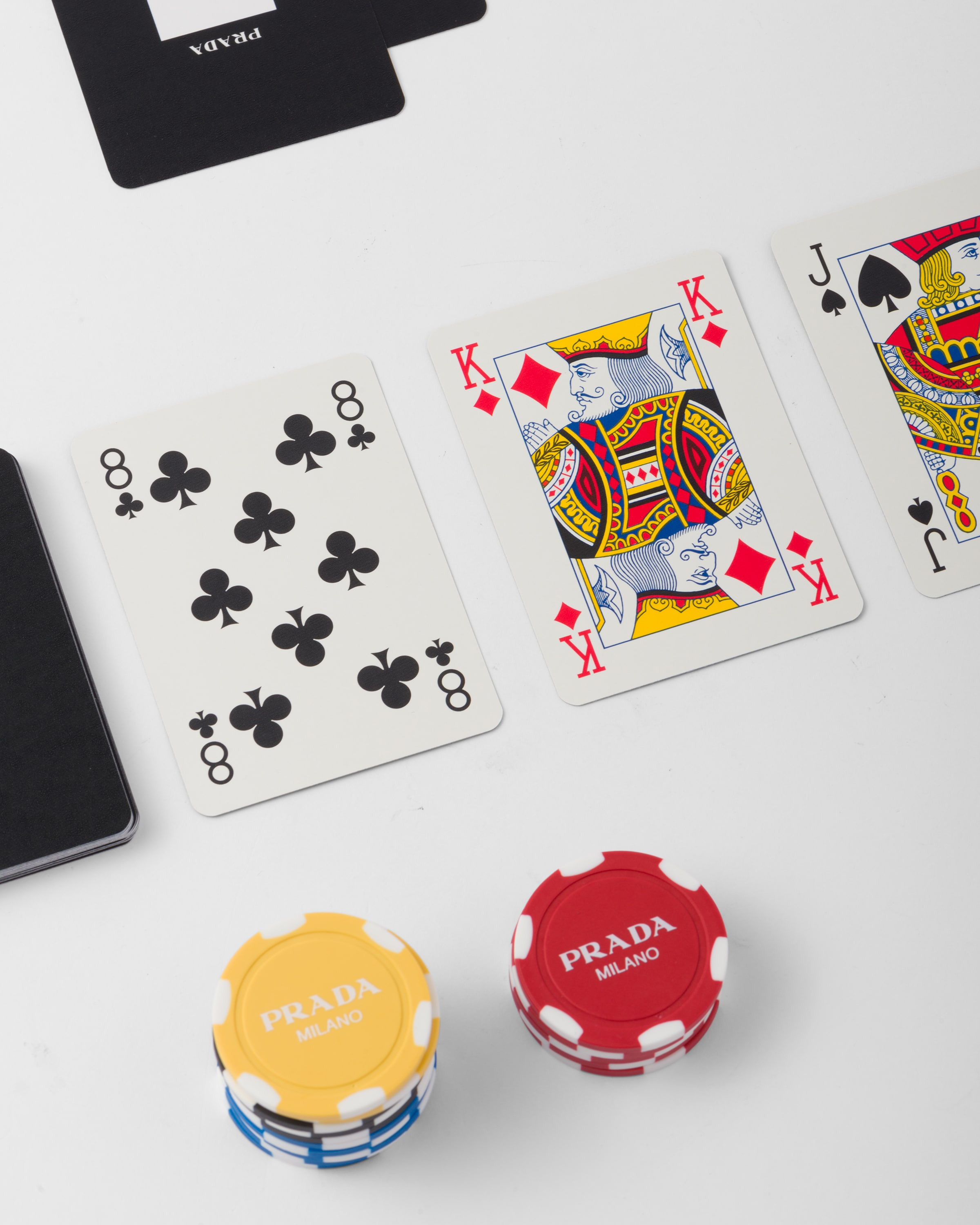Saffiano leather poker set - 2