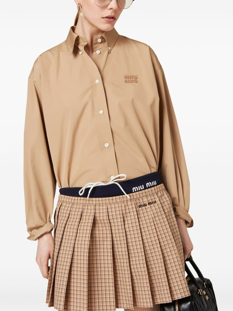 logo-appliquÃ© poplin shirt 3