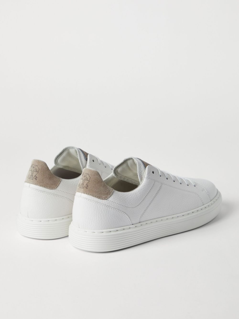 panelled low-top sneakers - 4