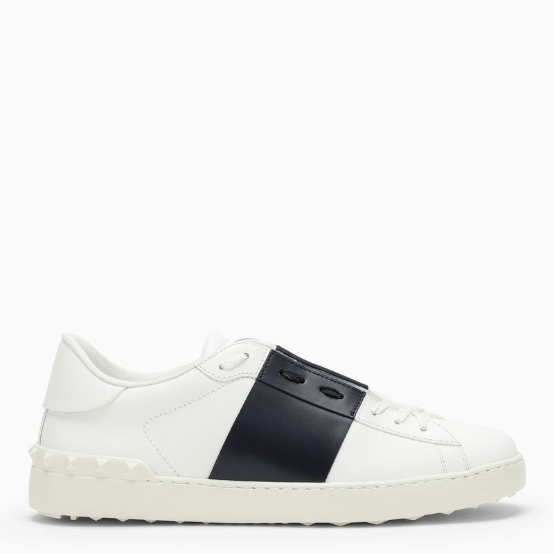 WHITE/BLACK OPEN SNEAKER - 1