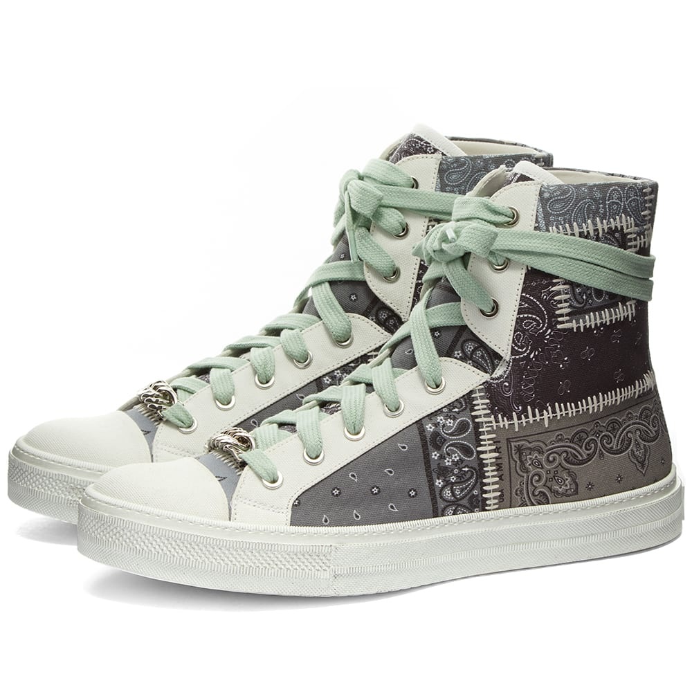 AMIRI Bandana Patchwork Hi Sunsets Sneaker - 1