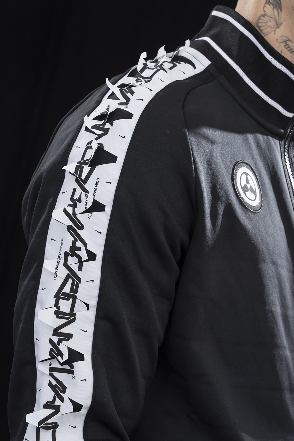 GGG-J1-010 Nike® Acronym® Track Jacket Knit Black/White - 14