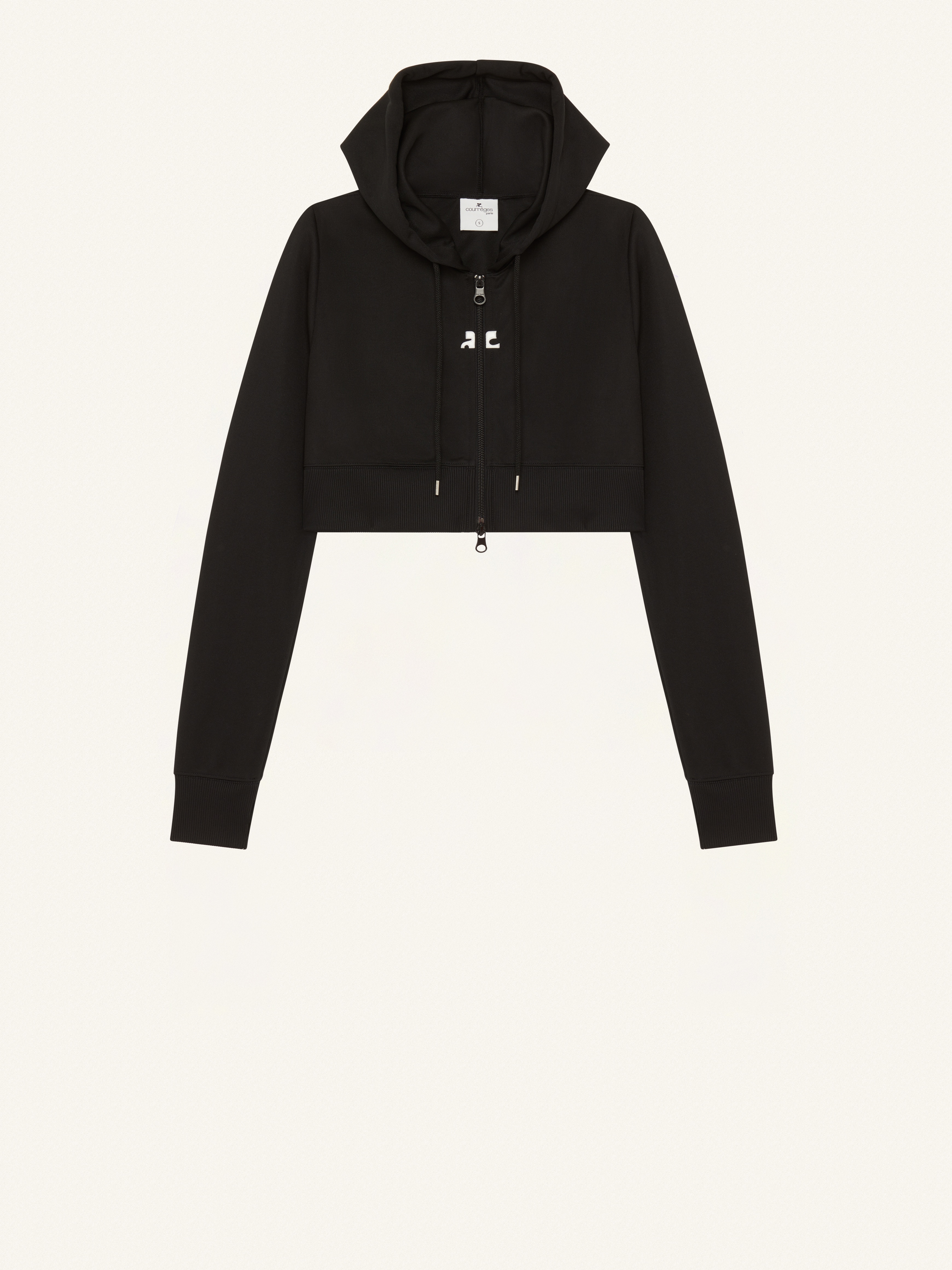 CROPPED TRACKSUIT INTERLOCK JACKET - 1