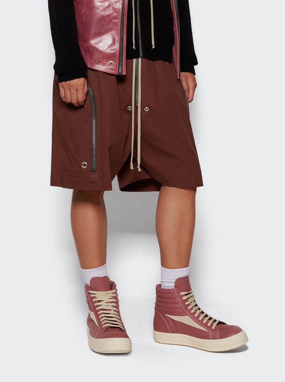 Scarpe In Pelle High Top Vintage Sneakers Thulian And Milk - 2