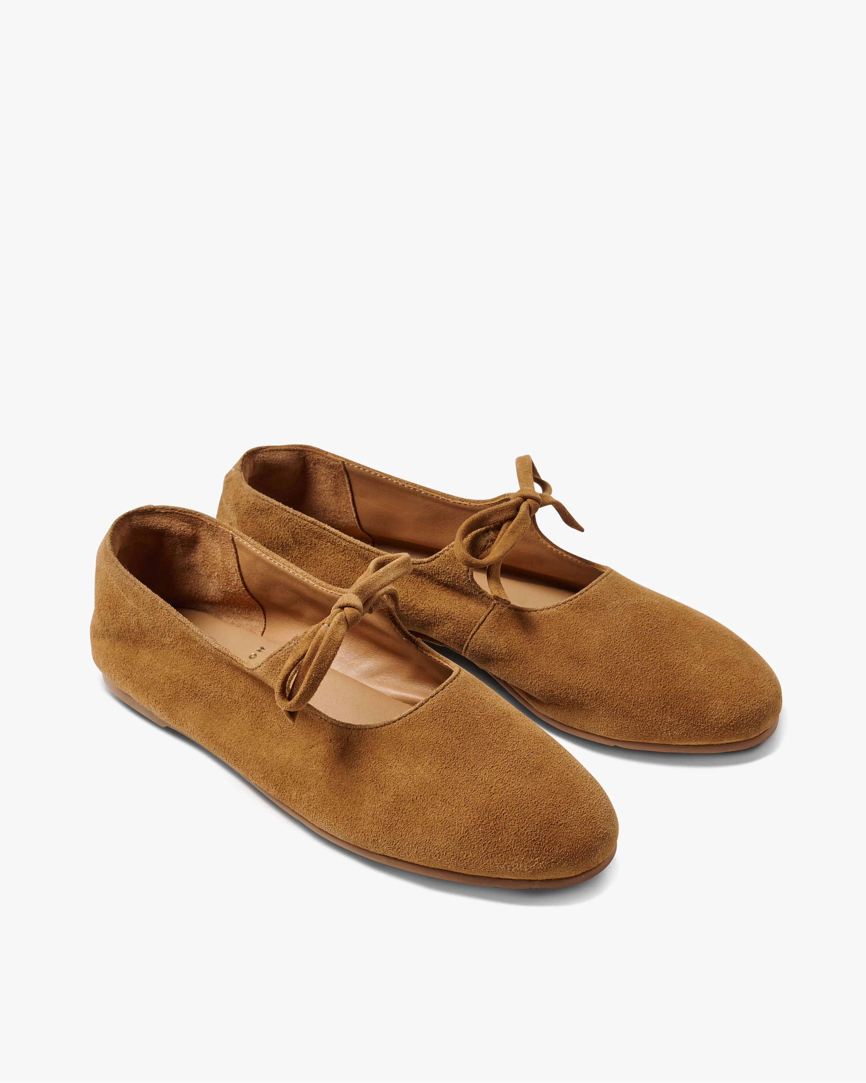 Crane Bow Suede Mary Jane Shoe - 1