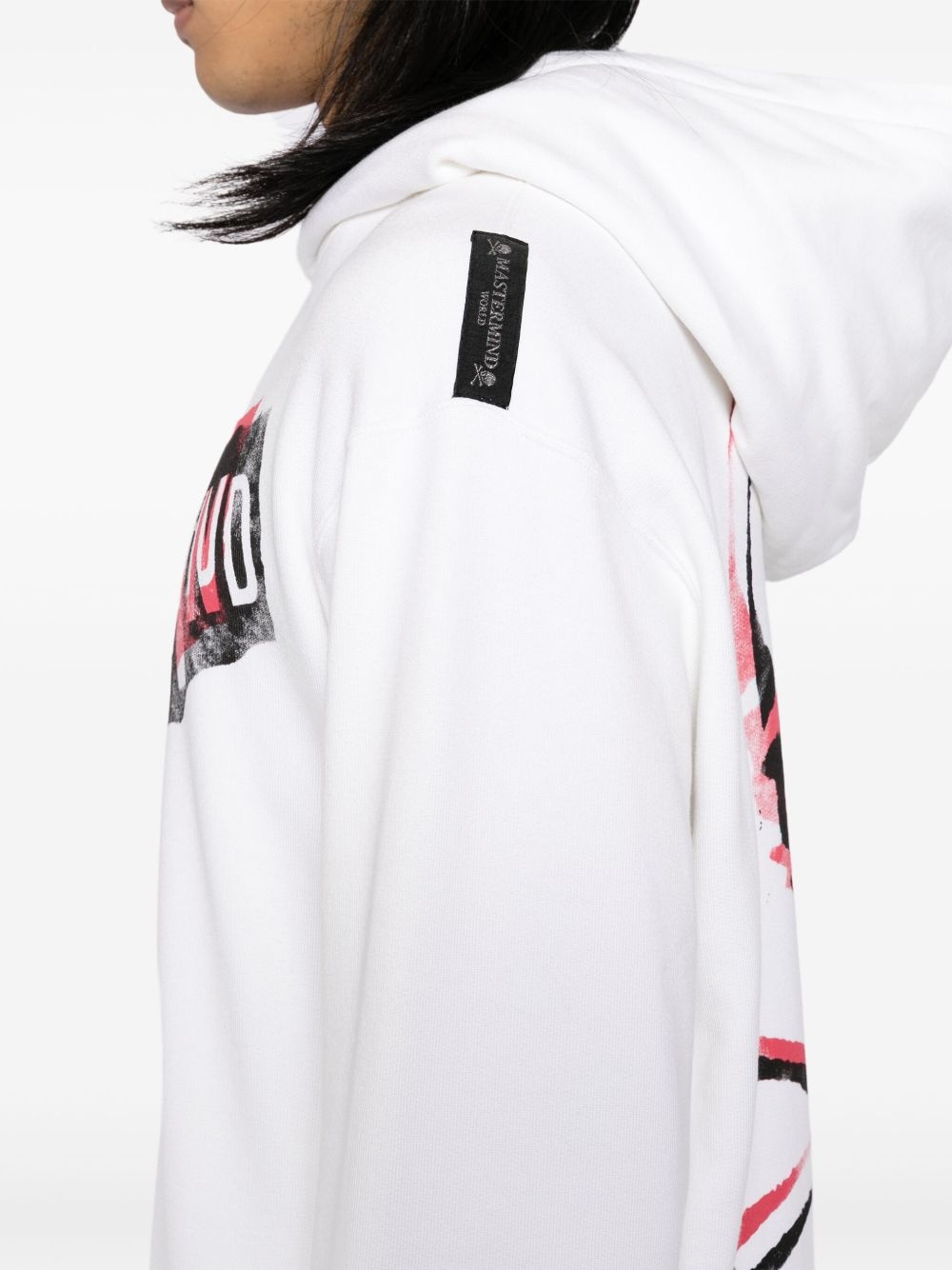 logo print hoodie - 5