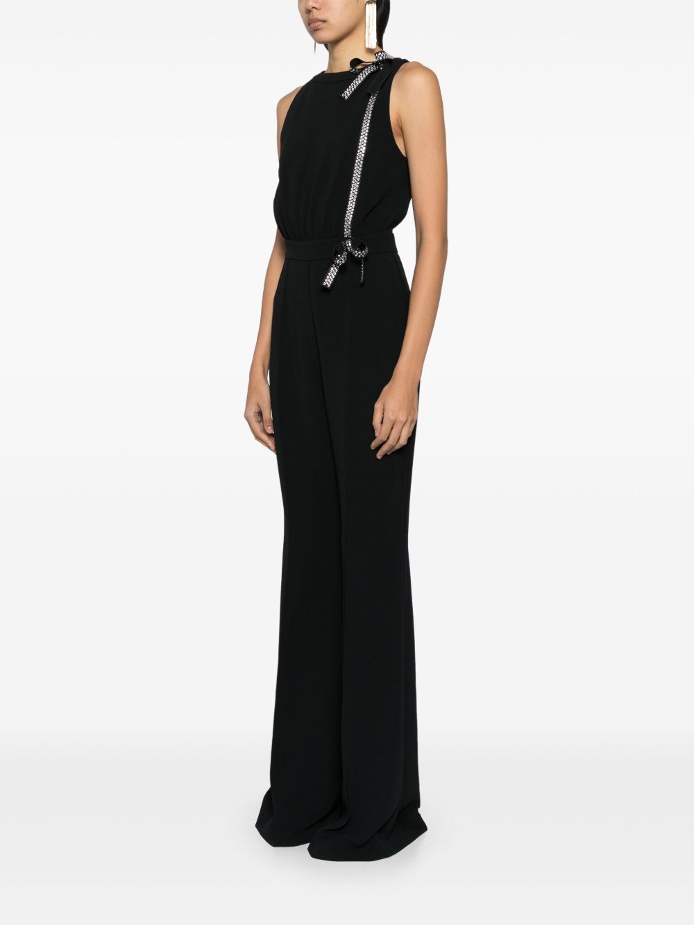 crystal bow jumpsuit - 3