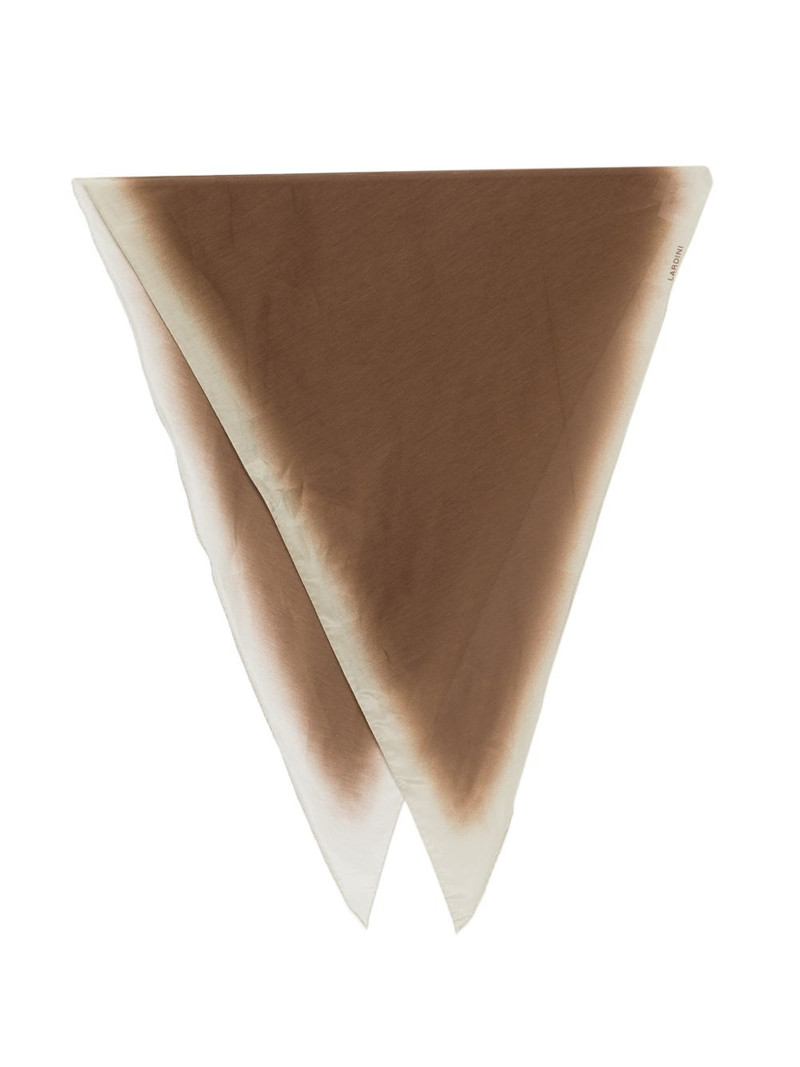 LARDINI dip-dye scarf outlook