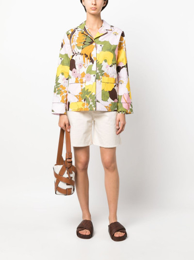 La DoubleJ Hammock floral-print cotton shirt outlook