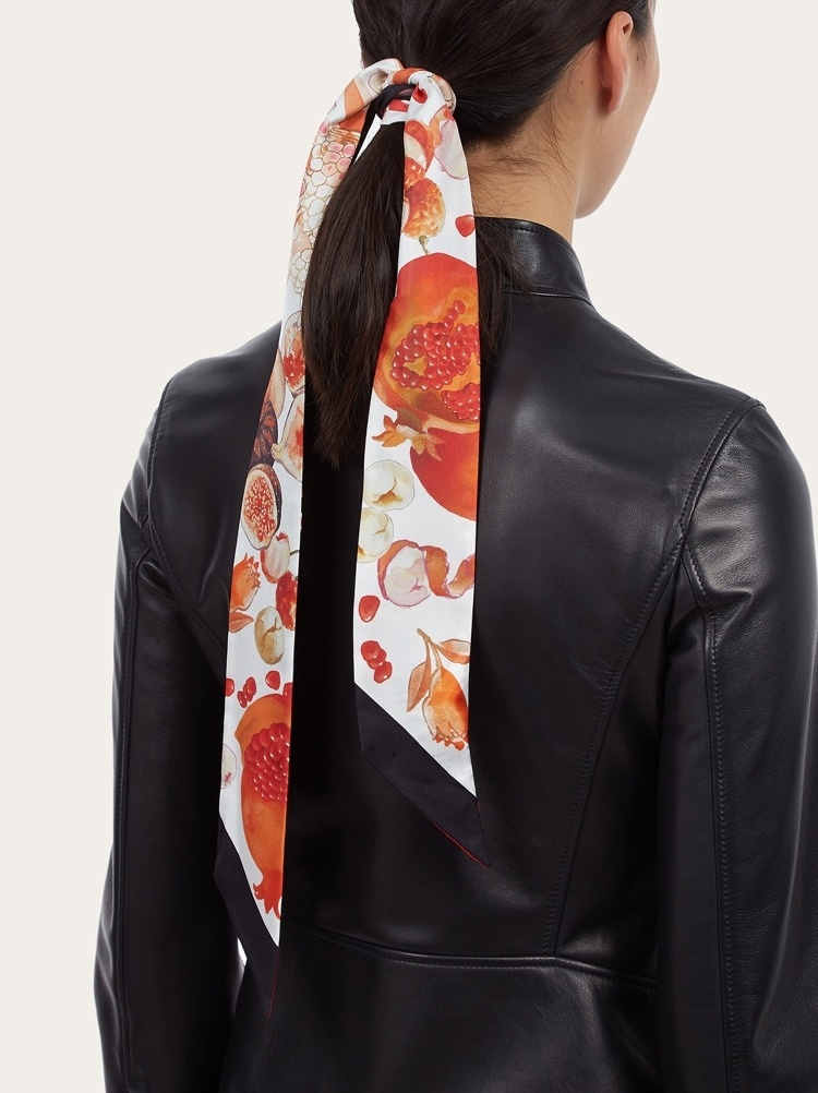 POMEGRANATE PRINT TWILLY BAND - 2