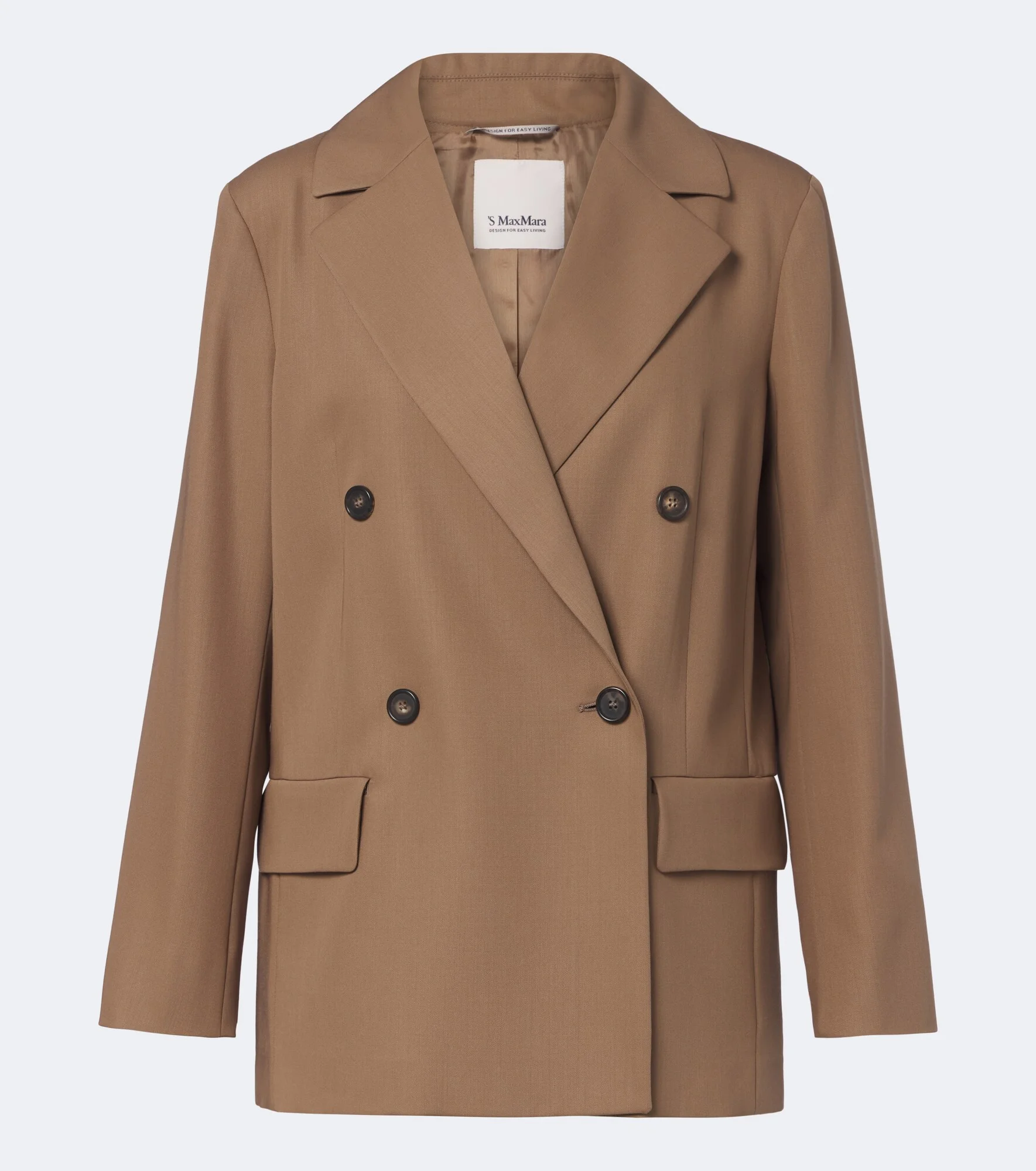Double-breasted virgin wool blazer - 1