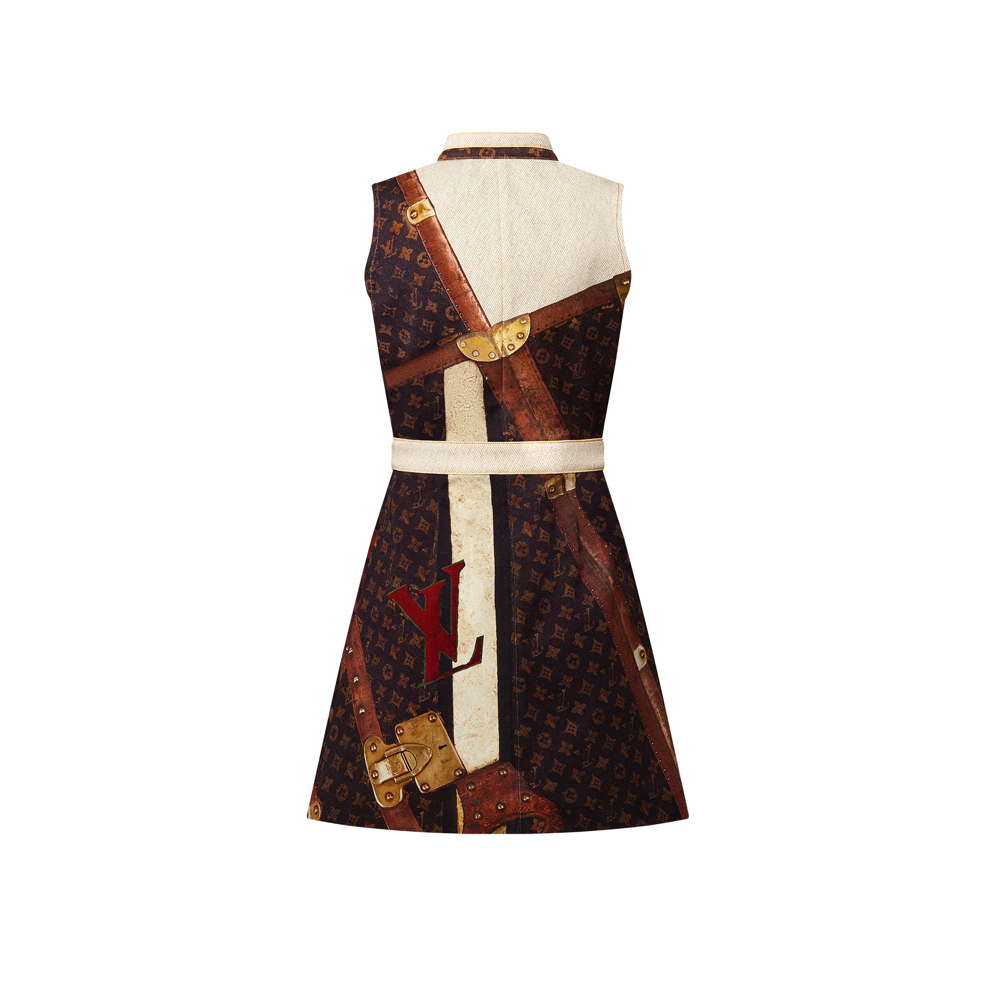 Denim LV Trunk Dress - 2