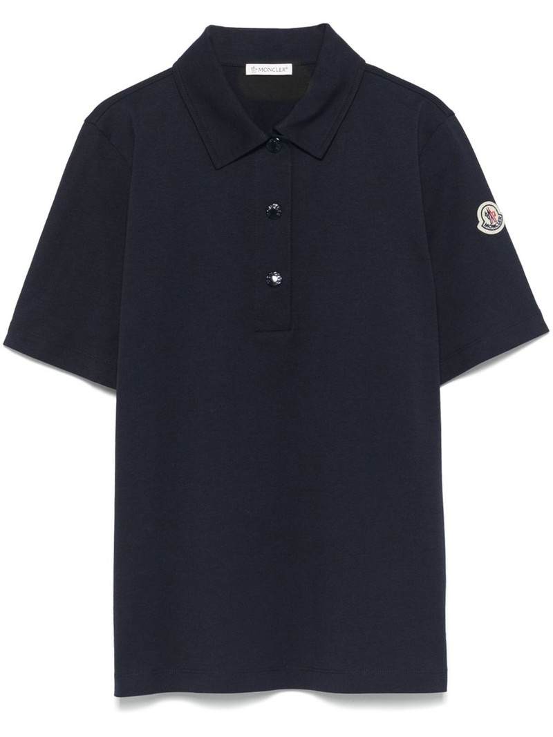 logo-patch polo shirt 1