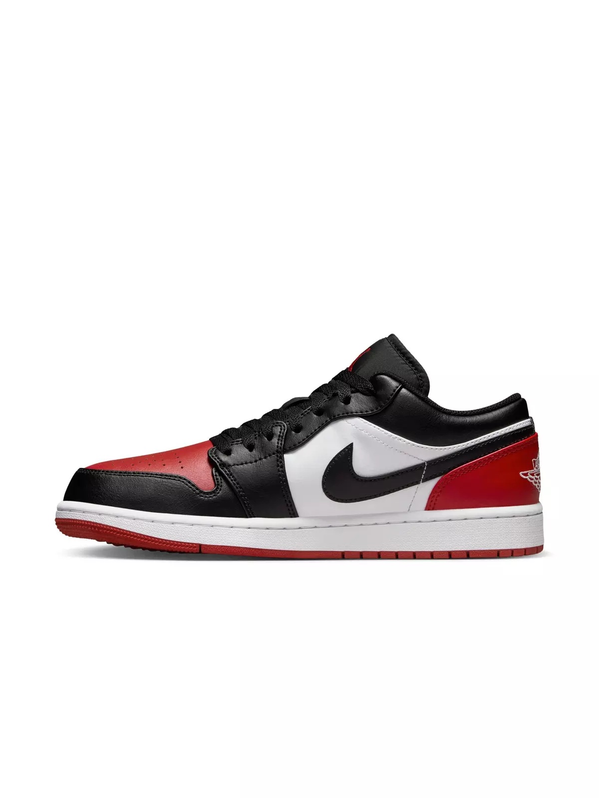 1 Low "White/Black/Varsity Red" Men's Shoe - 7