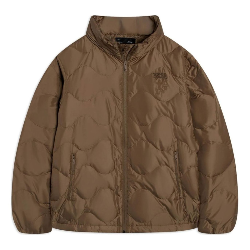 Li-Ning Water Repellent Ultra-Light Down Jacket 'Tan' AYMS081-1 - 1