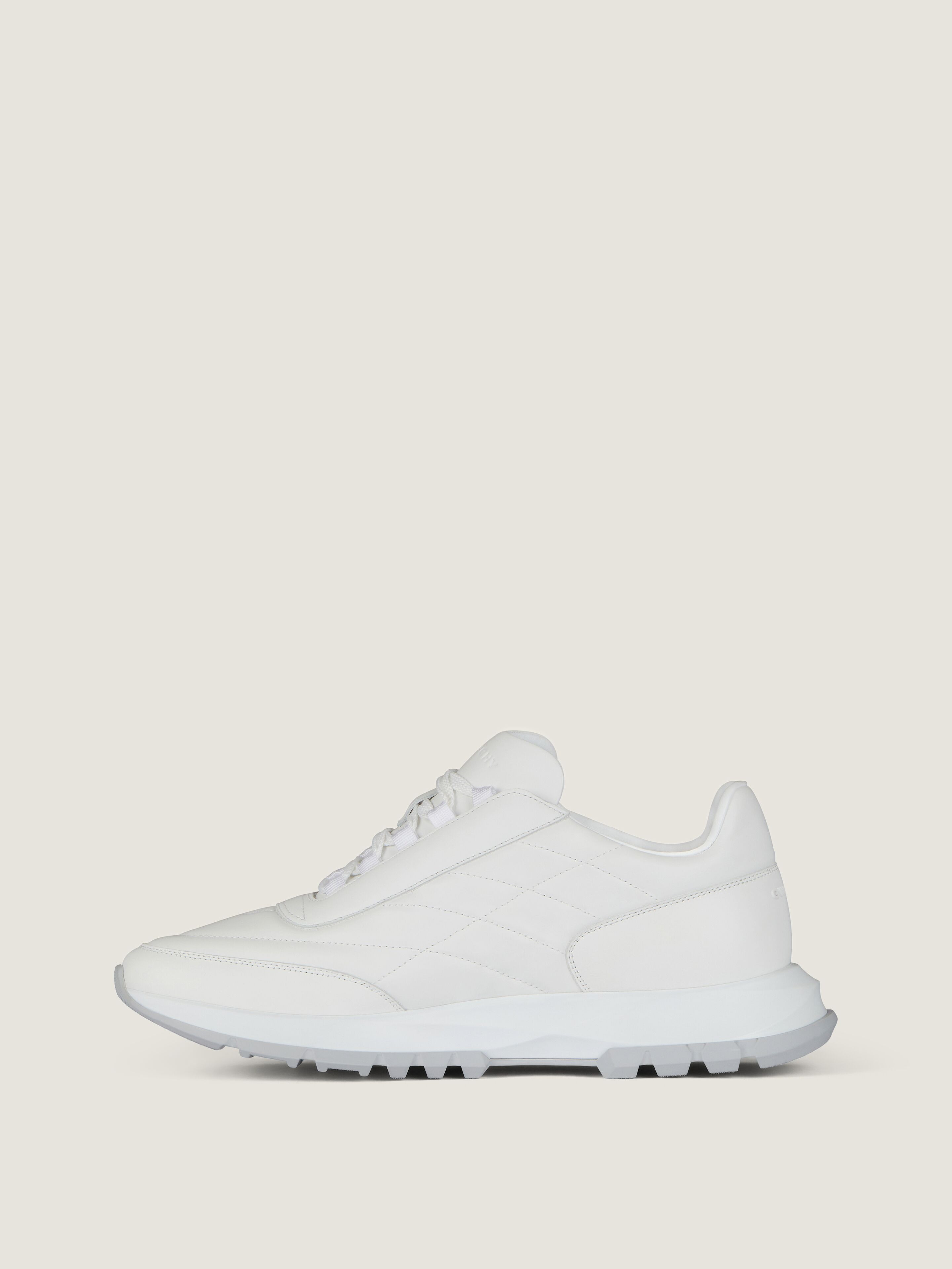 TRAINERS SNEAKERS IN SHINY PADDED LEATHER - 4