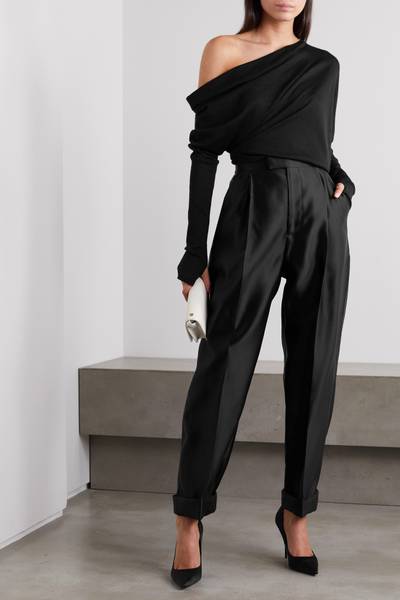 TOM FORD One-shoulder cashmere and silk-blend sweater outlook