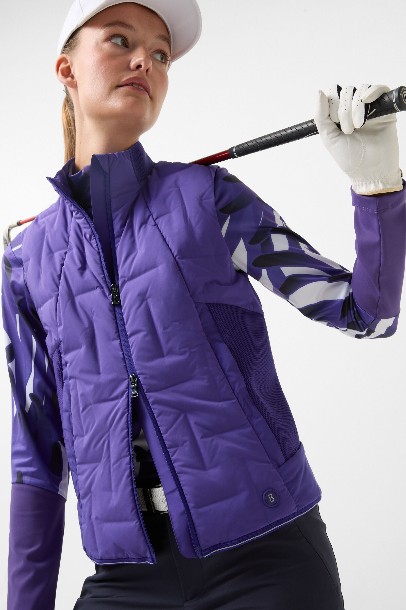 Sia down vest in Violet - 6