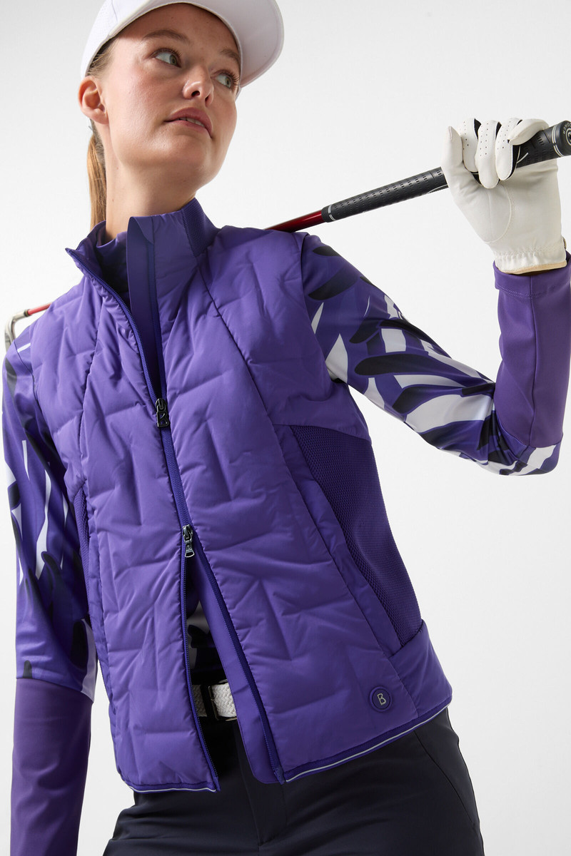 Sia down vest in Violet 6