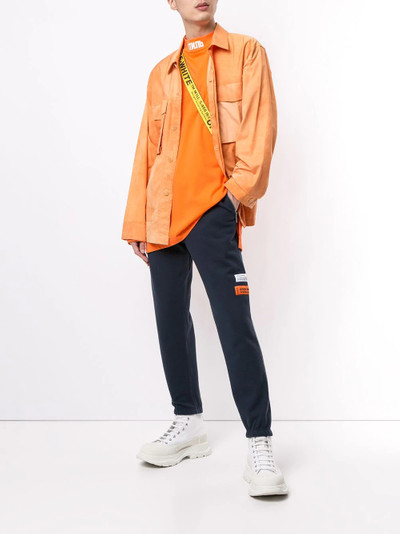 Heron Preston logo patch track trousers outlook