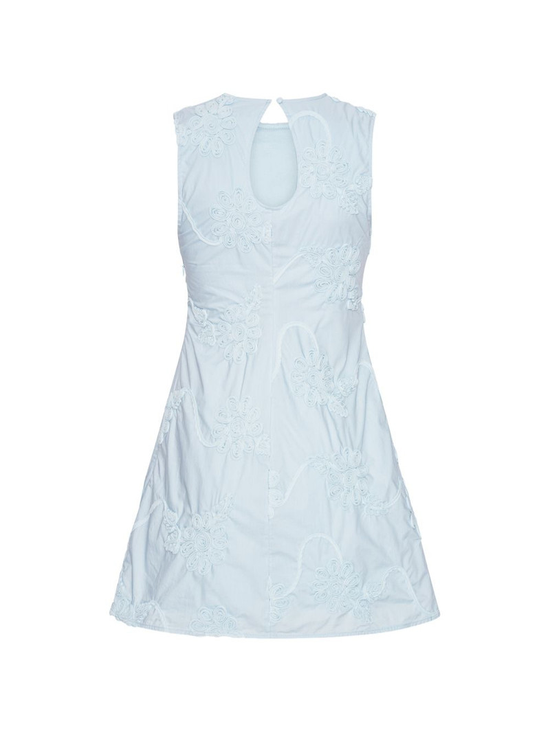 floral-appliqué mini dress 6