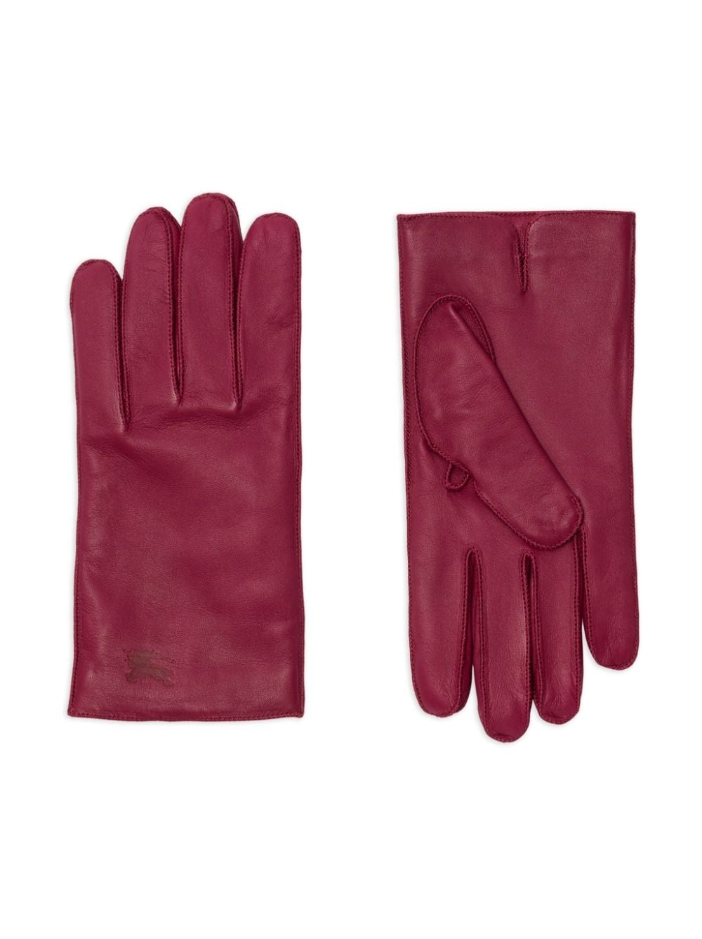 Equestrian Knight-motif leather gloves - 2