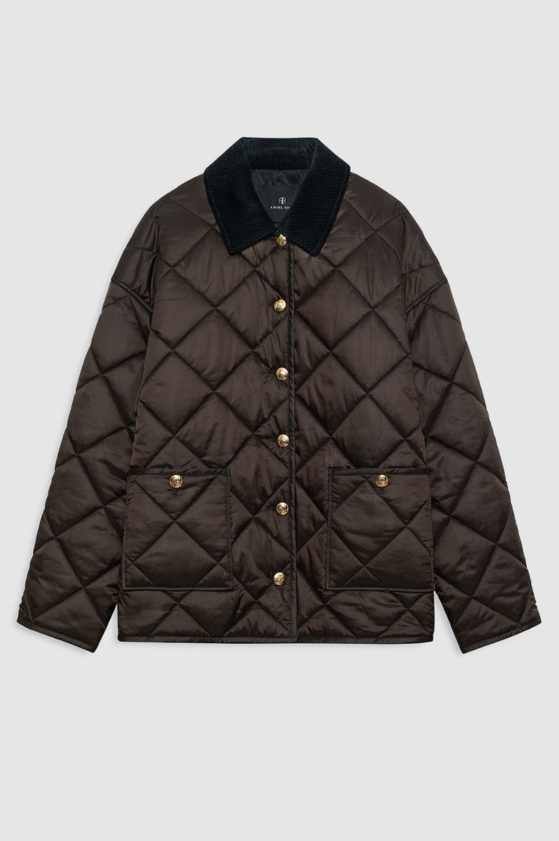 Luca Padded Jacket - Deep Brown 1
