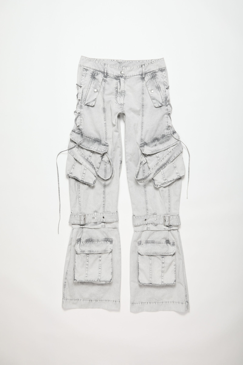 Cargo twill trousers - Dusty white 1