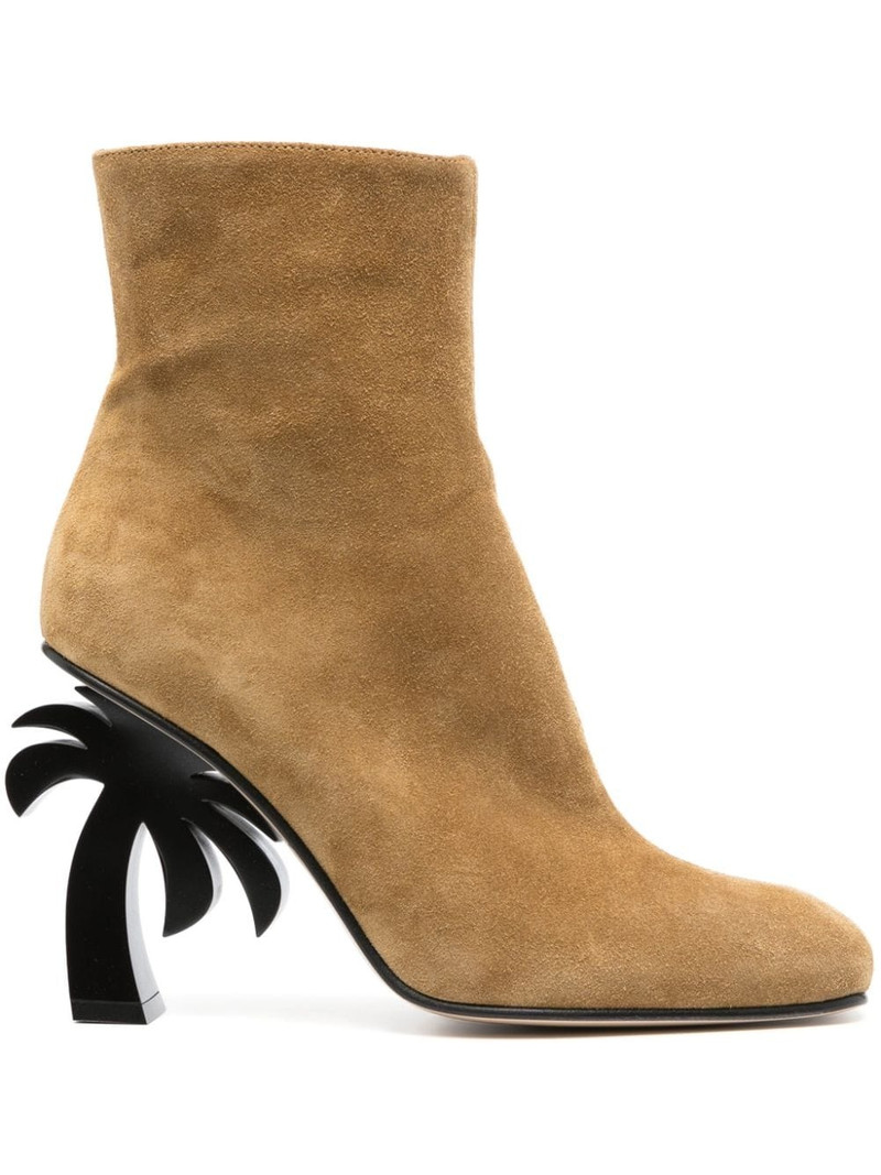 Palm-heel 105mm suede boots 1