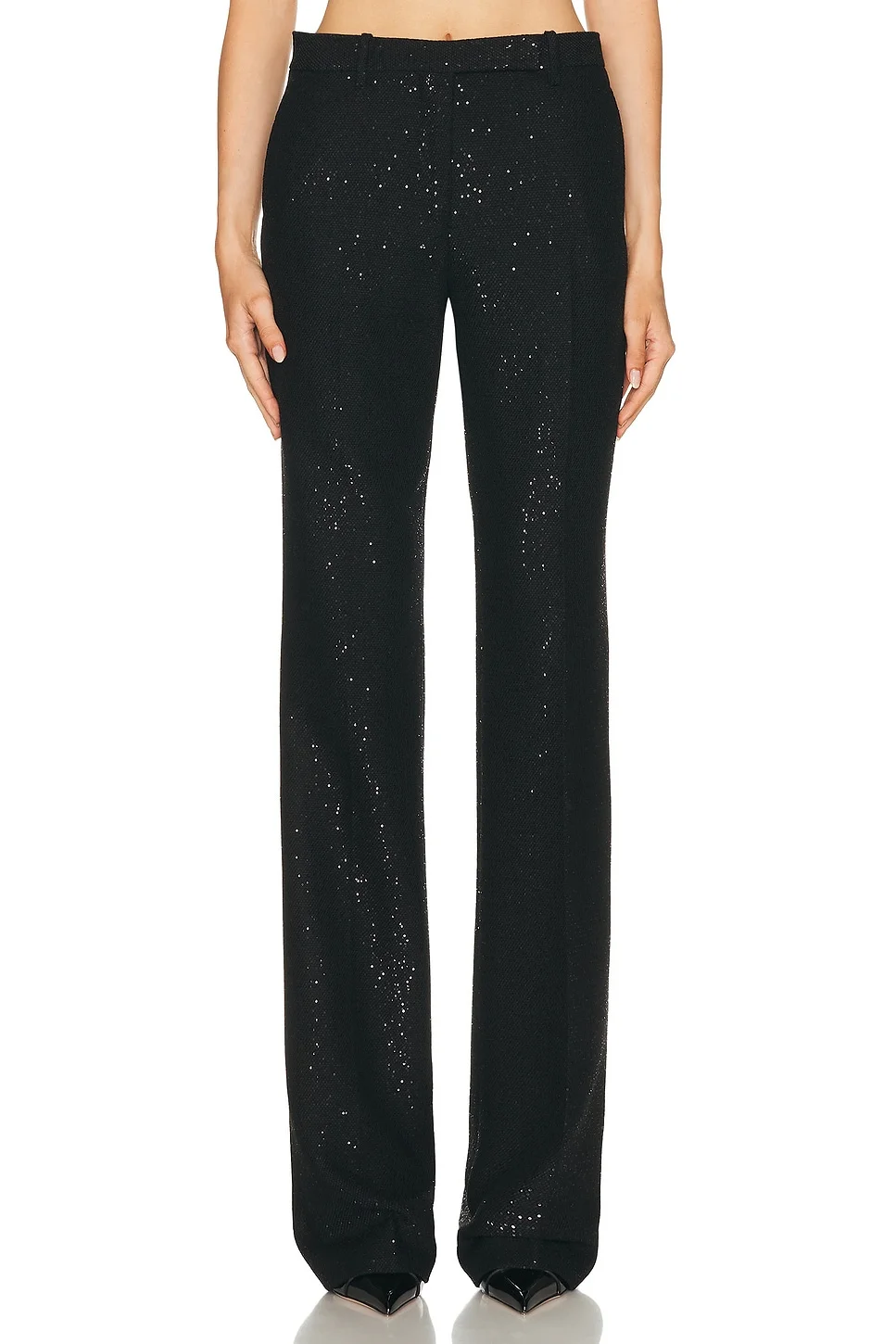 Sequined Tailored Straight Pant - 1