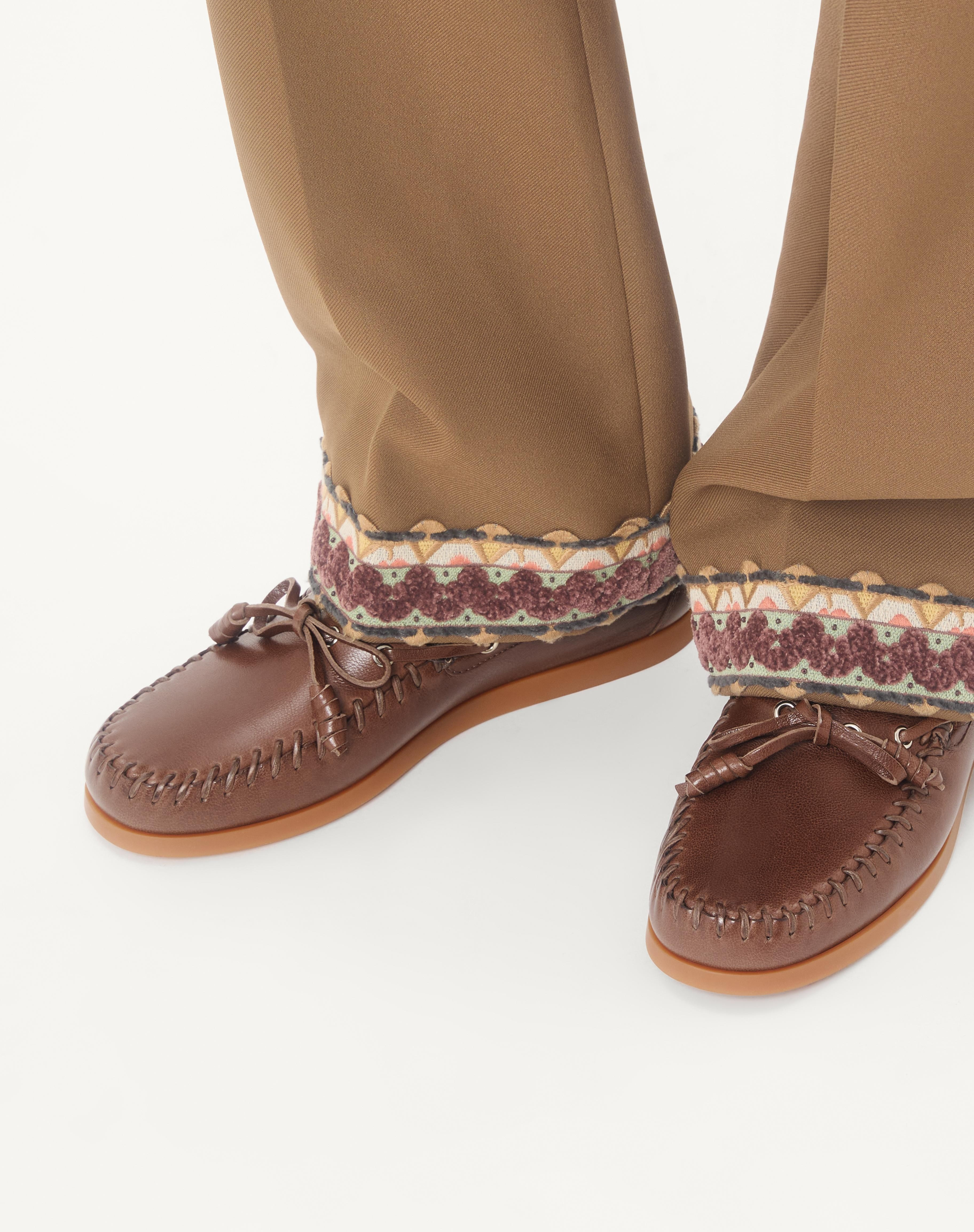 PALM AVENUE BUFFALO LEATHER BOAT SHOE - 2