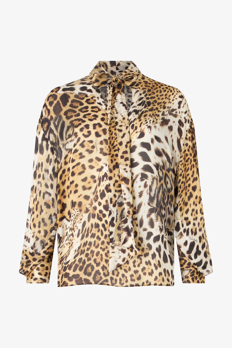 Shirt With Jaguar Skin Print 1