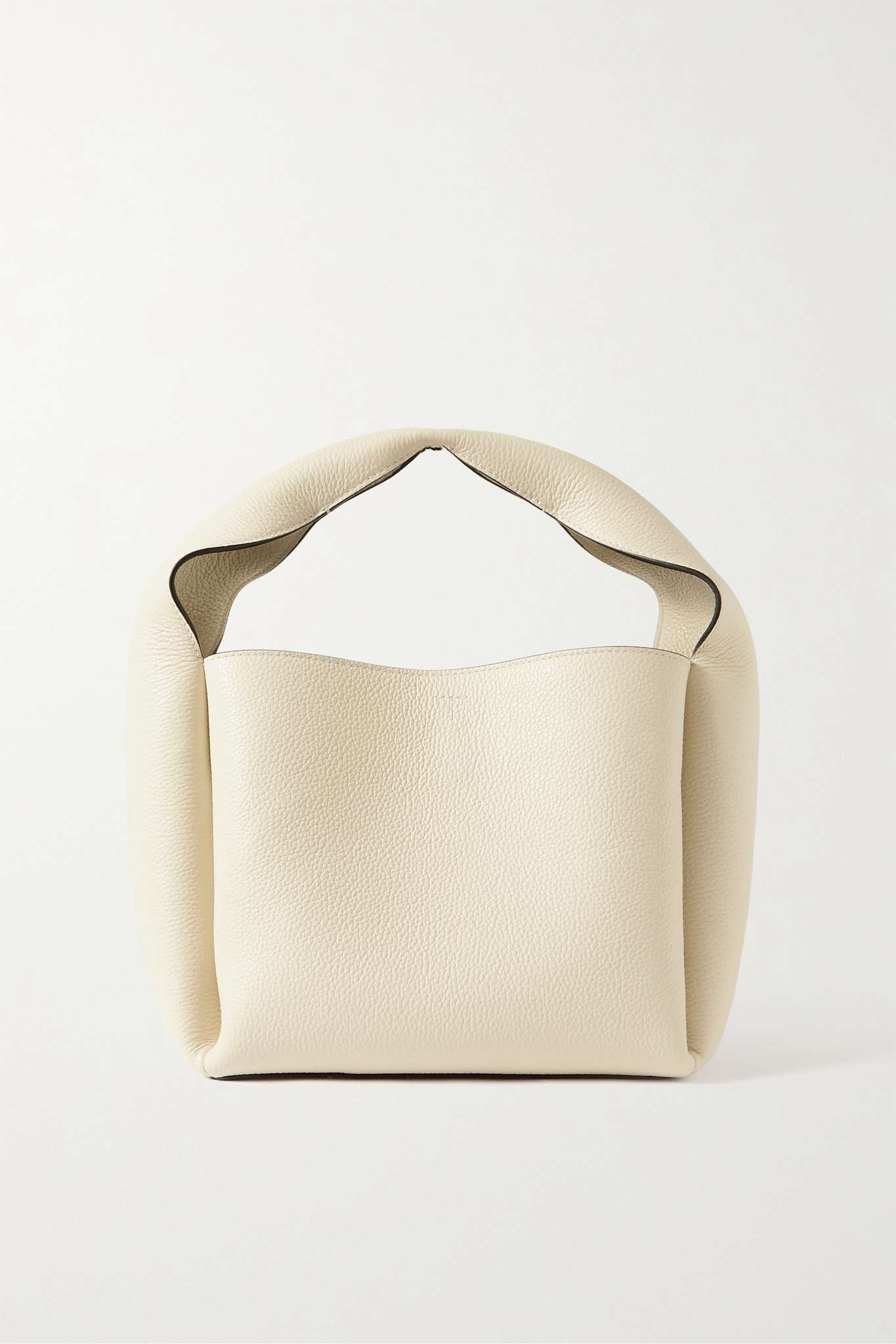 Bucket textured-leather tote - 1