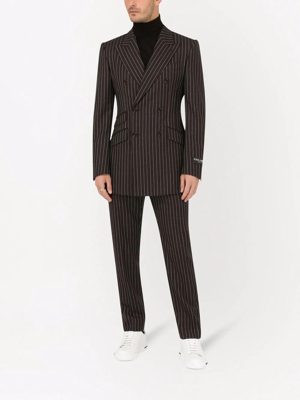 pinstripe-pattern tailored trousers - 2