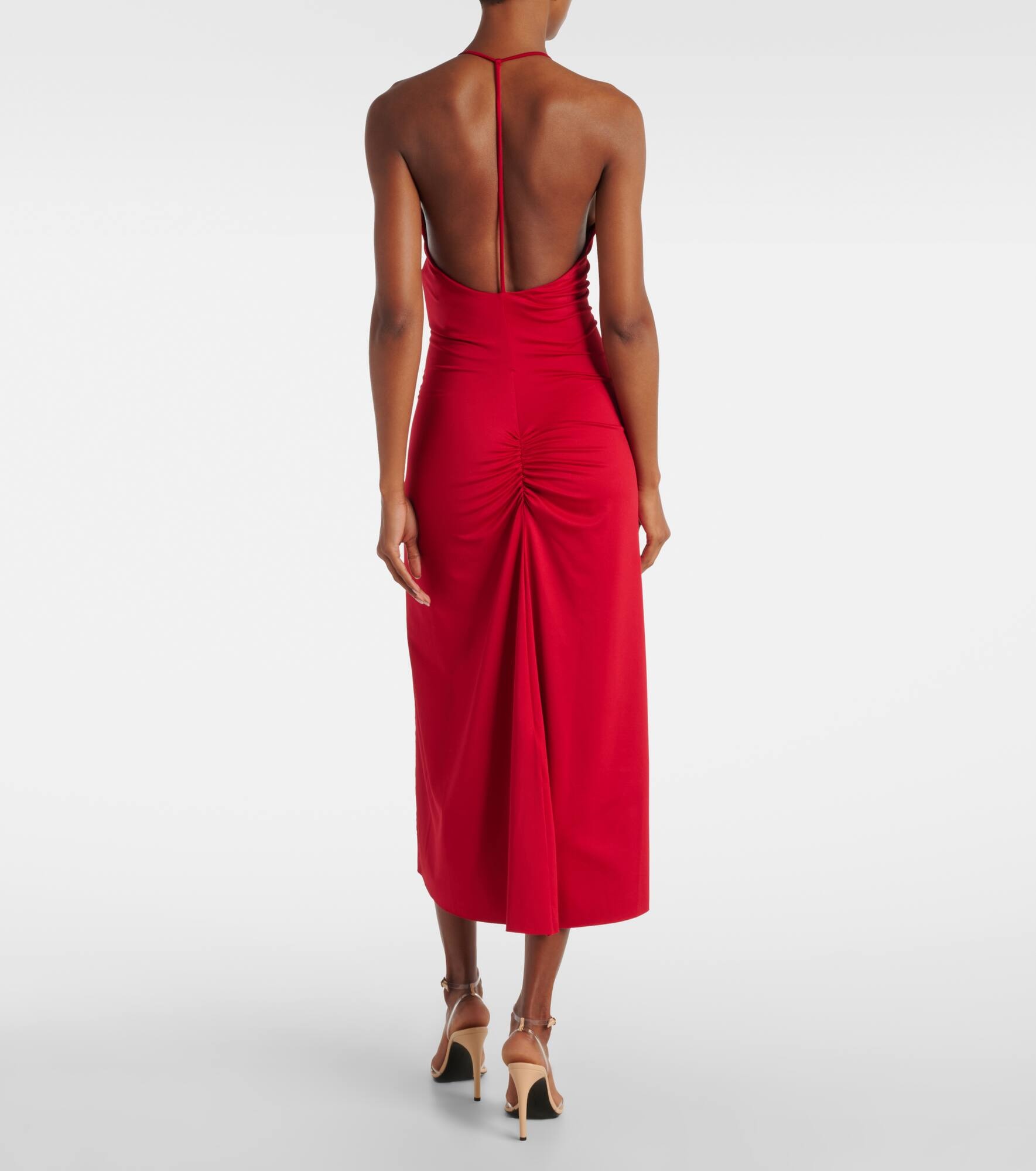 Gathered midi dress - 3